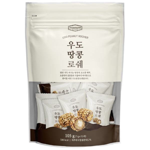 리치팜너트 우도땅콩로쉐 105g (15봉) 32,190원