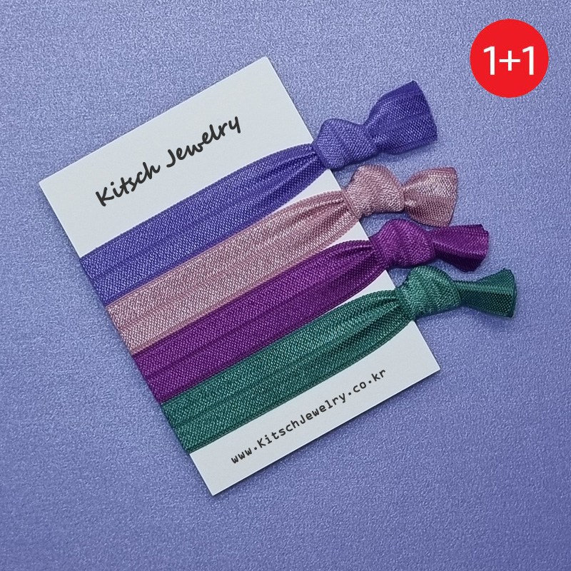 [키치쥬얼리] 1+1 엘라스틱 헤어타이 베리페리 2,900원