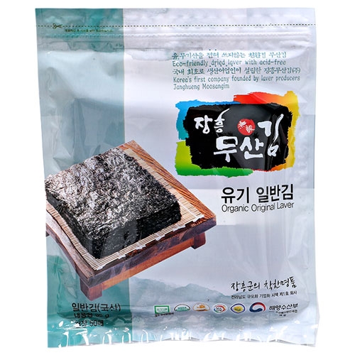 (25년 햇김) 친환경 장흥무산김 유기일반김 (전장50매) 22,400원