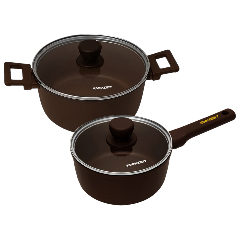 코젤 다이애나 인덕션 겸용 세라믹 코팅 편수냄비 양수냄비 2종세트, 1세트, 편수18cm+양수20cm, 초코브라운 45,600원