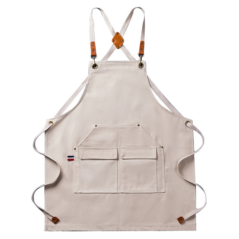 뷰레이터닷컴 라벨르 두꺼운 데님 캔버스 생활방수 고급 앞치마 12,000원