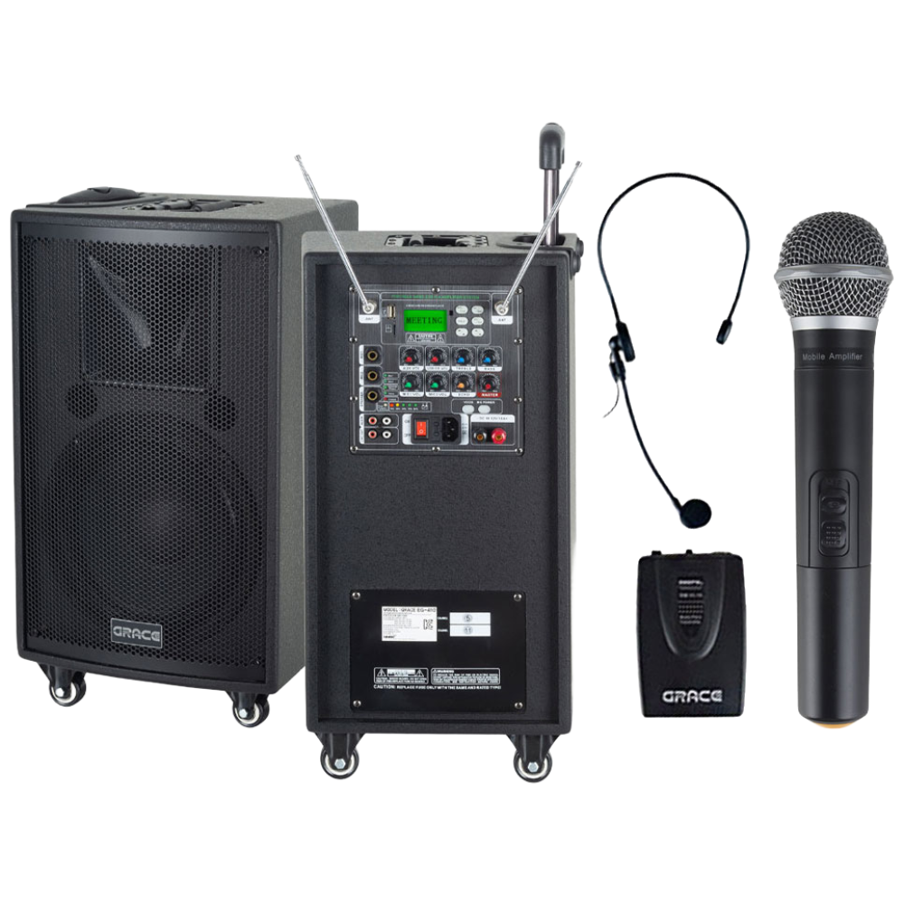 그레이스 EG-410 충전식 이동형 앰프 스피커 강의용 강연용 버스킹 이동식 엠프 스피커 631,120원