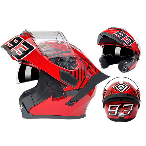 QIKE 모듈러 시스템 풀페이스 오토바이헬멧, BC43레드 92,070원