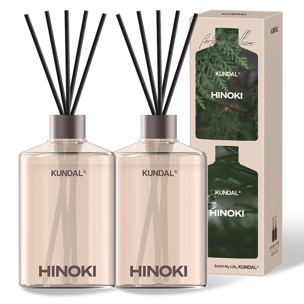 쿤달 시그니처 퍼퓸 디퓨저 세트, 히노키, 500ml, 2개 17,900원