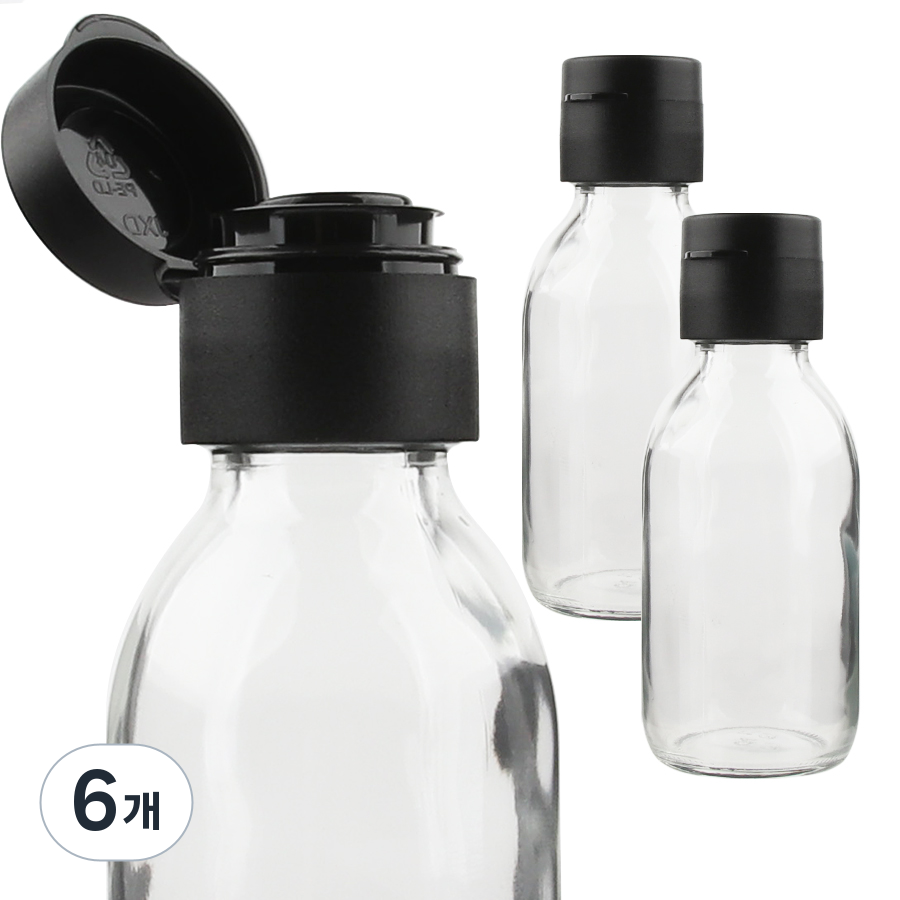 공병상회 OS미니소스100 투명 유리병 3P + 블랙캡 세트 18,800원