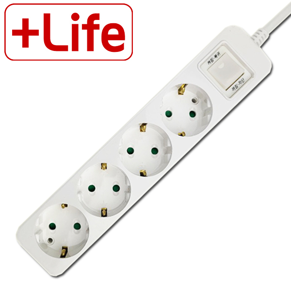 신성전기 4구 멀티탭 접지스위치형 5m 10,500원