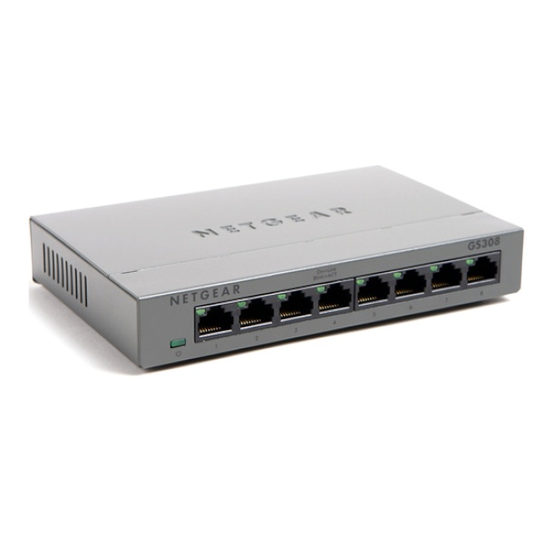 (NETGEAR) 넷기어 GS308 (스위칭허브/8포트/1000Mbps) 52,500원
