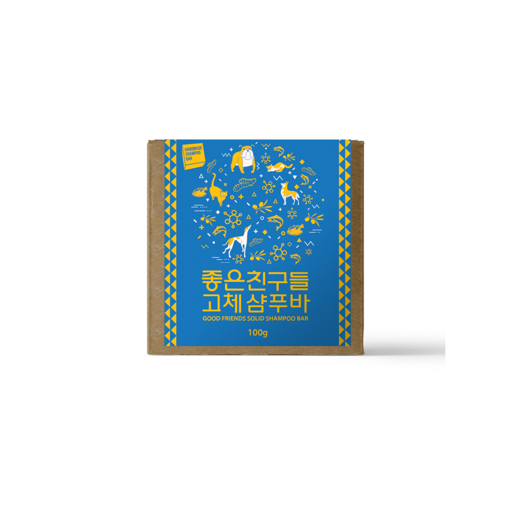 유기농비누 좋은친구들 반려동물 고체샴푸바+거품망 120g, 1개 12,000원