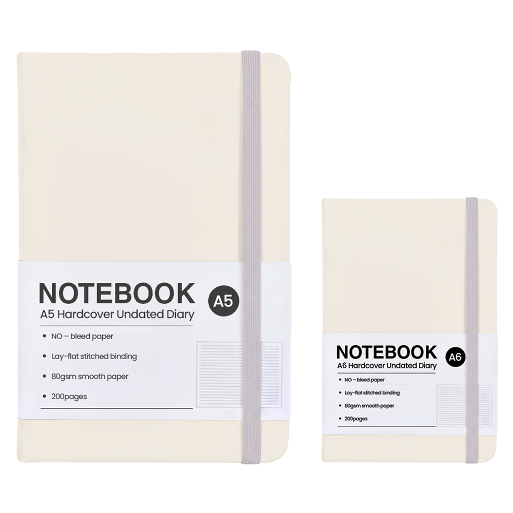 모더너리 하드커버 만년 다이어리 2종 세트, 크림 화이트, 1개 9,900원