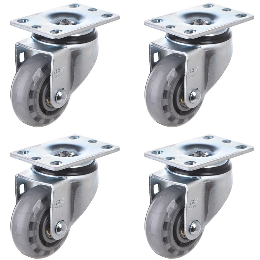 티렉스캐스터 회전 캐스터 바퀴 104 x 64 x 95 mm 고탄성 인라인 투명 P503S-6 34,870원