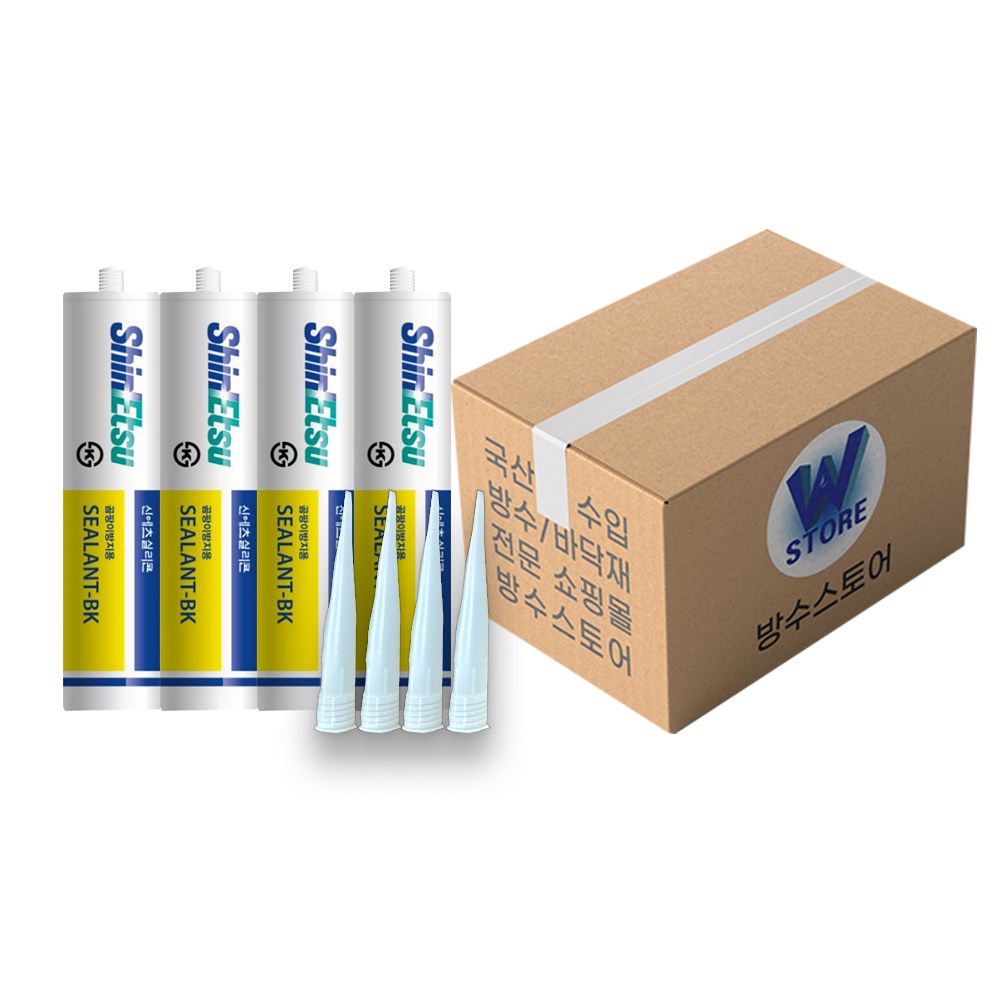 방수스토어 신에츠 바이오실리콘 반투명 BK 곰팡이 방지 화장실 욕조 주방 타일 세면대 26,740원