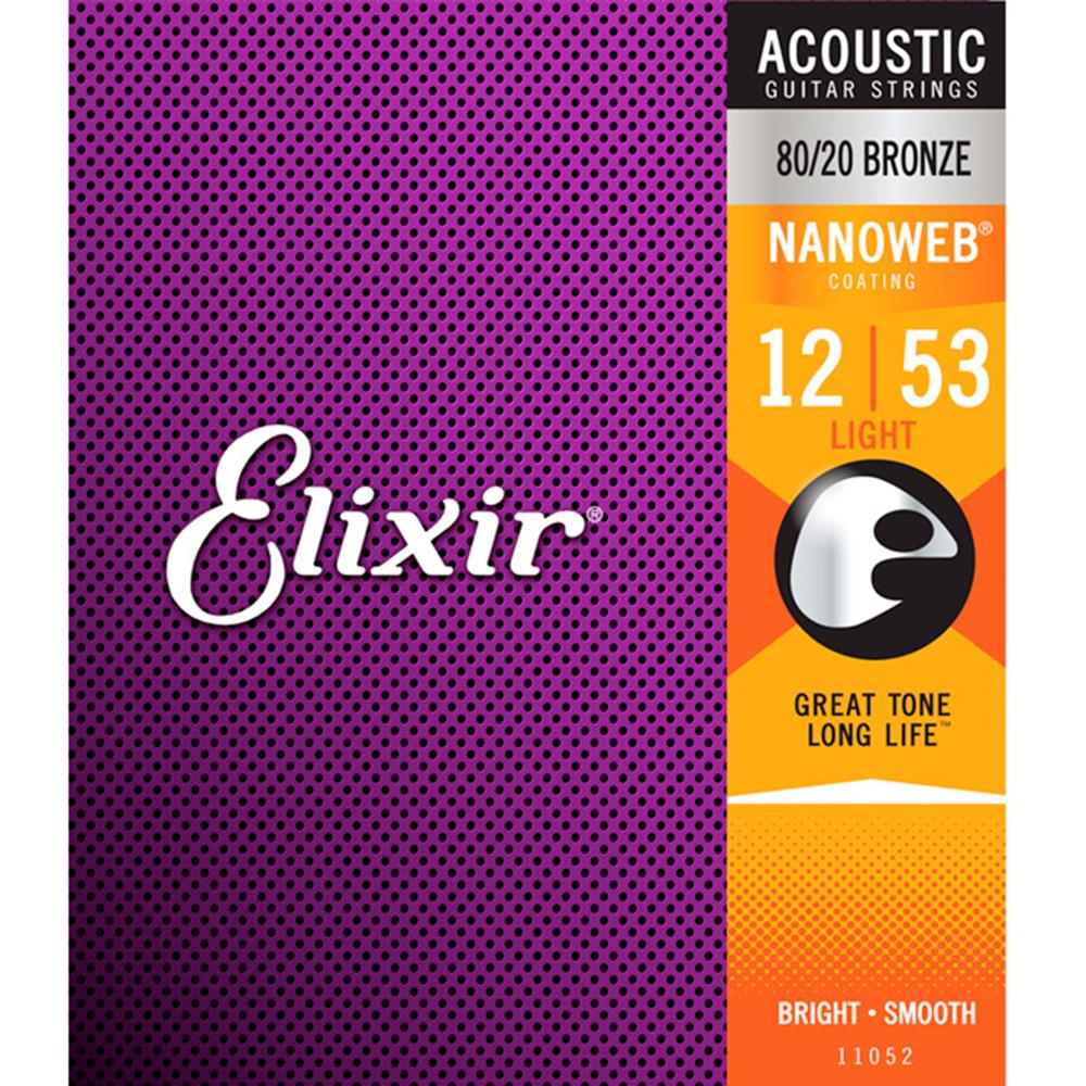 Elixir 통기타줄 나노웹 8020 브론존 012-053 어쿠스틱스트링 11052, 11052, 단일 색상, 1개 27,990원