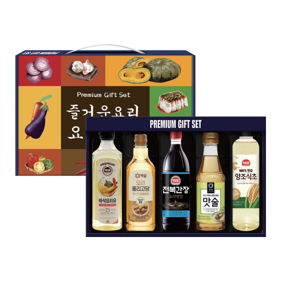 해표 백설 청정원 정통 요리 바삭요리유 올리고당 전복간장 맛술 양조식초 명절 선물세트 13,500원