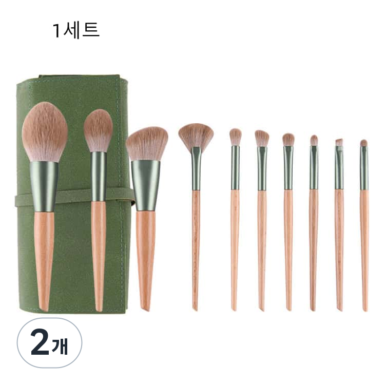 Pinno Green Porchet 메이크업 브러시 10팩 세트 93,800원