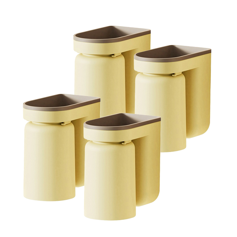 마벨인홈 무타공 부착 거꾸로 자석 위생 칫솔 치약 양치 컵 2개, 오프화이트, 2세트 6,200원