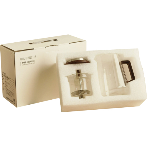 오후반차 원버튼 드롭 티머그 A형, 투명, 800ml, 1개 55,100원