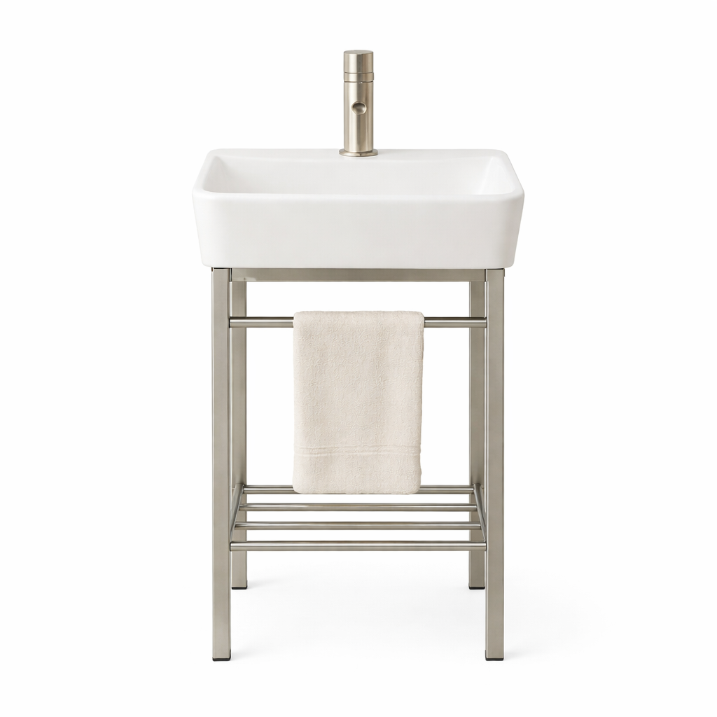 파파스 도자기 세면대 하부장 세라믹 스테인레스 미니 욕실 세면기 사무실 탕비실 싱크대 89,900원