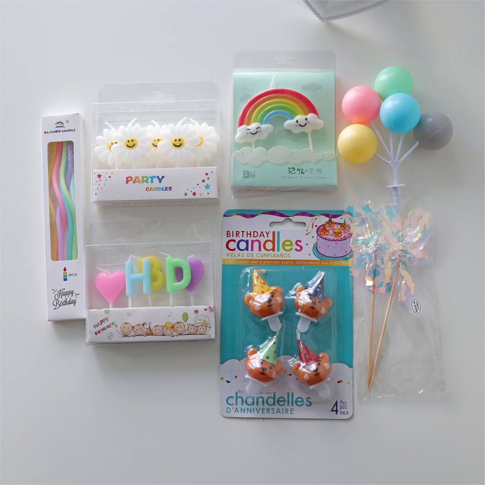 파티굿즈 7종 생일초 생일파티 케이크 생일토퍼, 1개, 파스텔7종생일초 13,890원