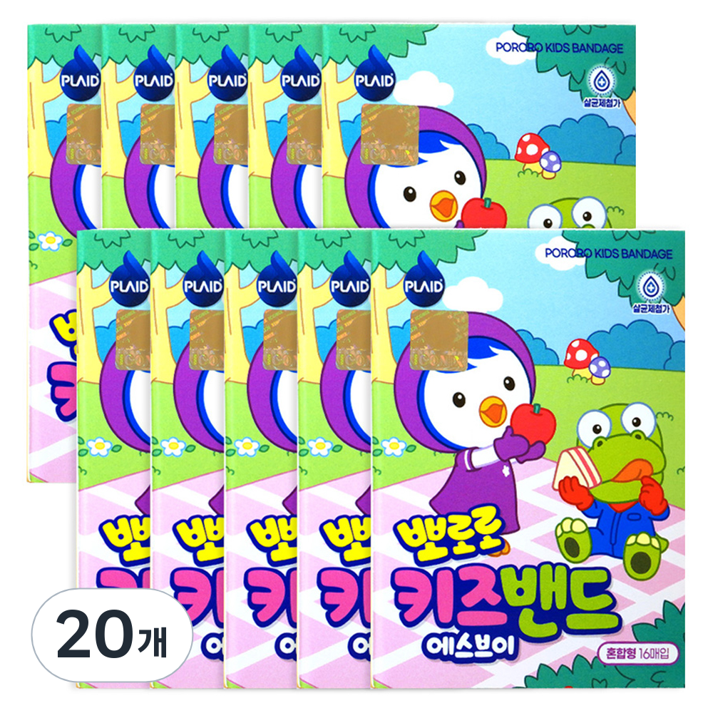 플레이드 아동용 영케미칼 뽀로로 키즈밴드 에스브이 혼합형 10,300원