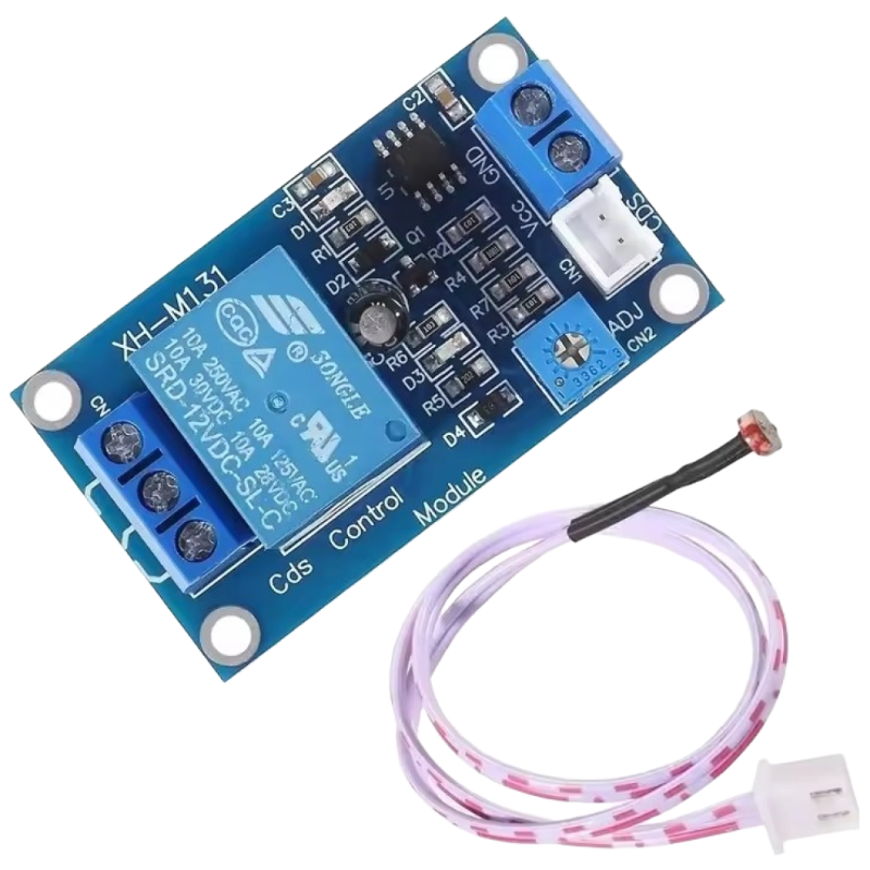 XH-M131 12V 조도센서 릴레이 모듈 (CDS 자동 ON/OFF, 10A), 1개 7,000원