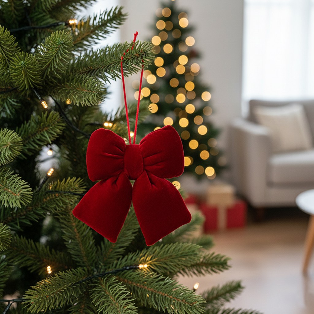 블링살롱 트리 꼭대기 포인트 크리스마스 벨벳 리본 트리탑 오너먼트 3타입 선물포장 호텔 리스장식 8,900원