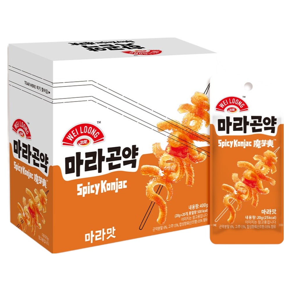 웨이롱 마라곤약 마라맛, 20개, 20g 7,280원