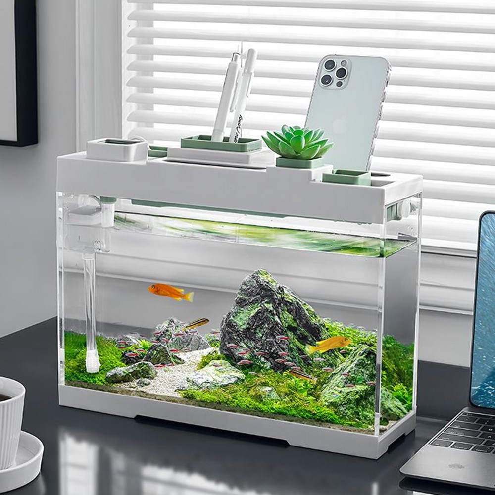 21세기트랜드 물생활 미니어항 책상위 오거나이저 C타입 수족관, 1개 39,500원
