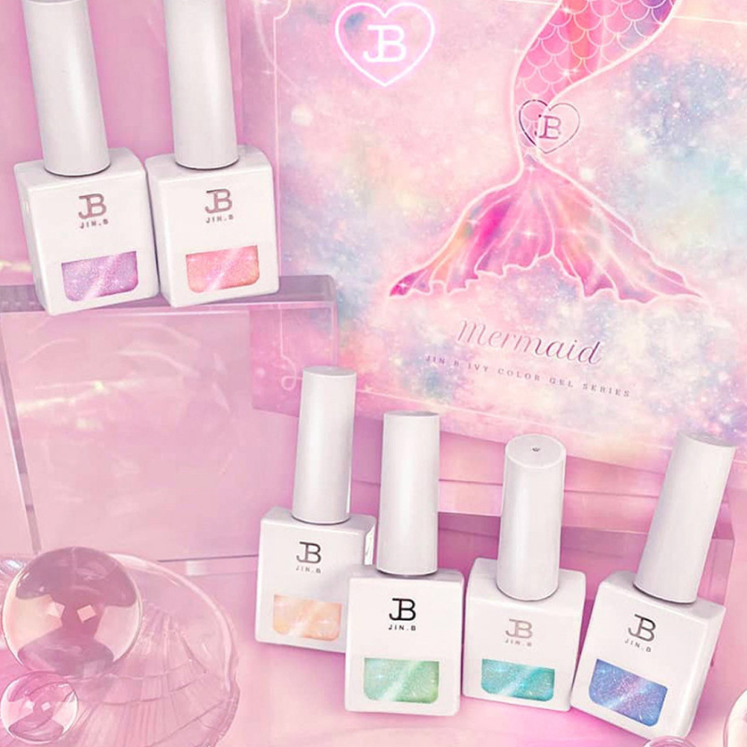 그라시아 진비 아이비 머메이드 레인보우 글리터 마그넷젤 6종 세트 54,400원