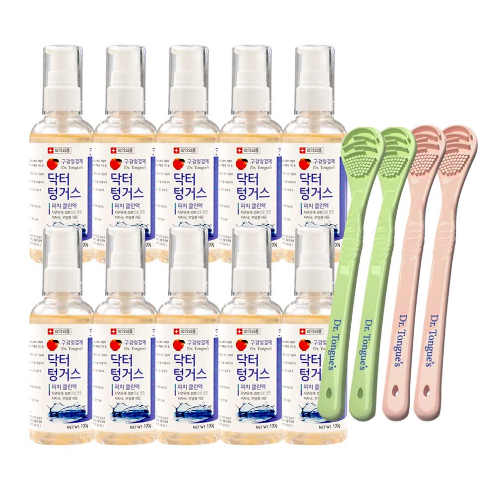 하이쇼핑 닥터텅거스 혀클리너 구강청결제 피치클린액 입냄새 구취 백태 제거 69,800원