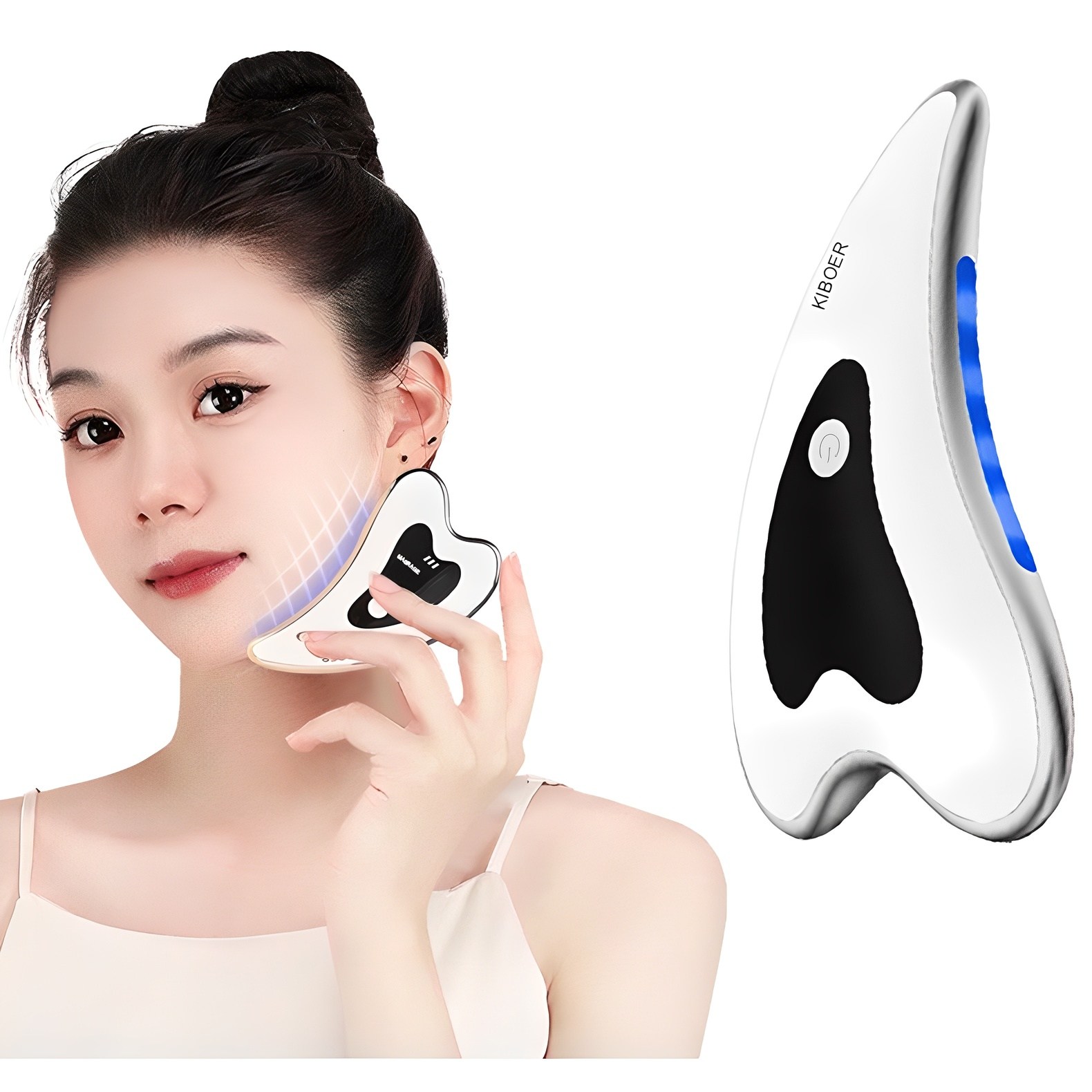 Kiboer 페이스 마사지기 온열 고주파 진동 케어 USB식 충전 17,900원