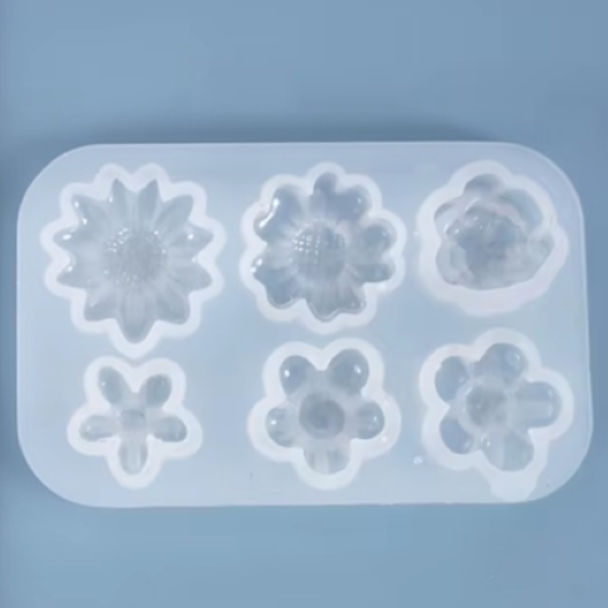 실리콘몰드 레진몰드 머리핀 꽃송이몰드 (D3), 반투명 5,400원