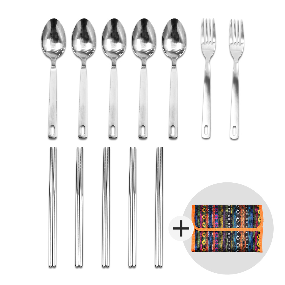 BUCK703 캠핑 커틀러리 수저세트 12p 페어아일 조리도구세트 코펠 그리들 코펠세트 캠핑밀키트 음식 13,900원