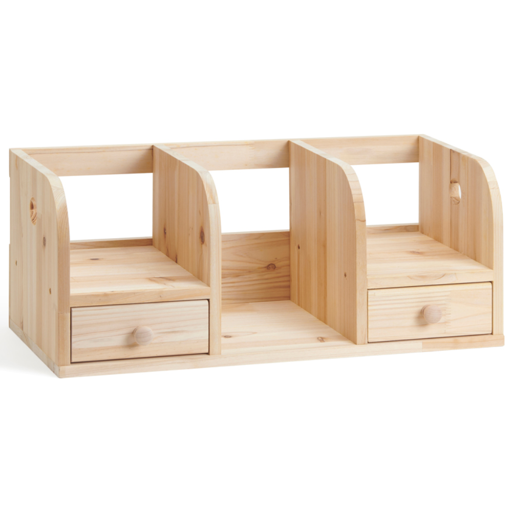 솔이솔문 삼나무 원목 수납형 책꽂이 책상위 사무실 서재 책선반 수납 북스탠드 책상정리 탁상, 1단, 원목 61,500원