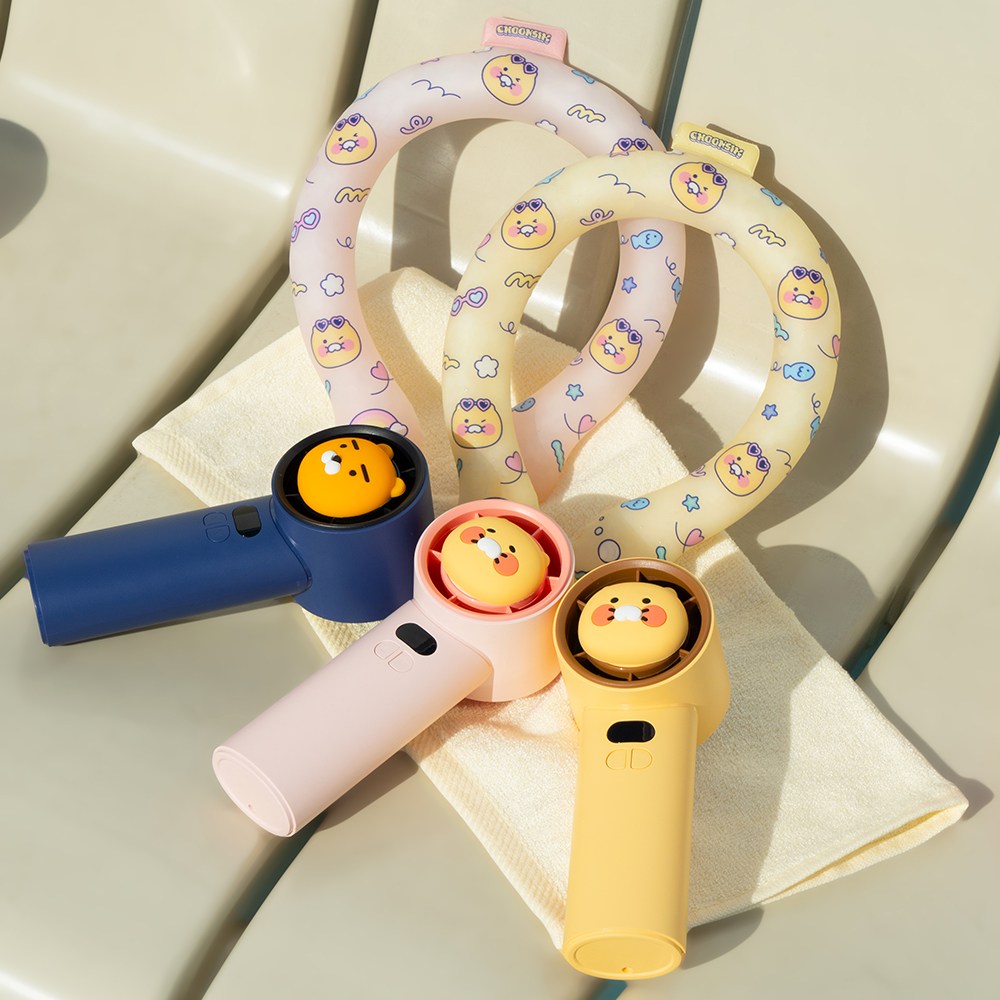 카카오프렌즈 Z터보 핸디 선풍기(일반형/볼캡형)+카카오프렌즈 아이스 쿨링 넥밴드 넥쿨러 밴드 44,900원