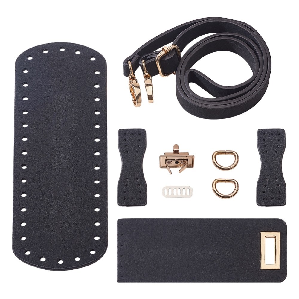 1세트 PU 가죽 공예DIY 키트 가죽가방 만들기 세트, 가방 가방밑판, 어깨끈, 가방 비틀림 잠금, 커버, 가방 버클 포함, 240x82x4.5mm 18,180원