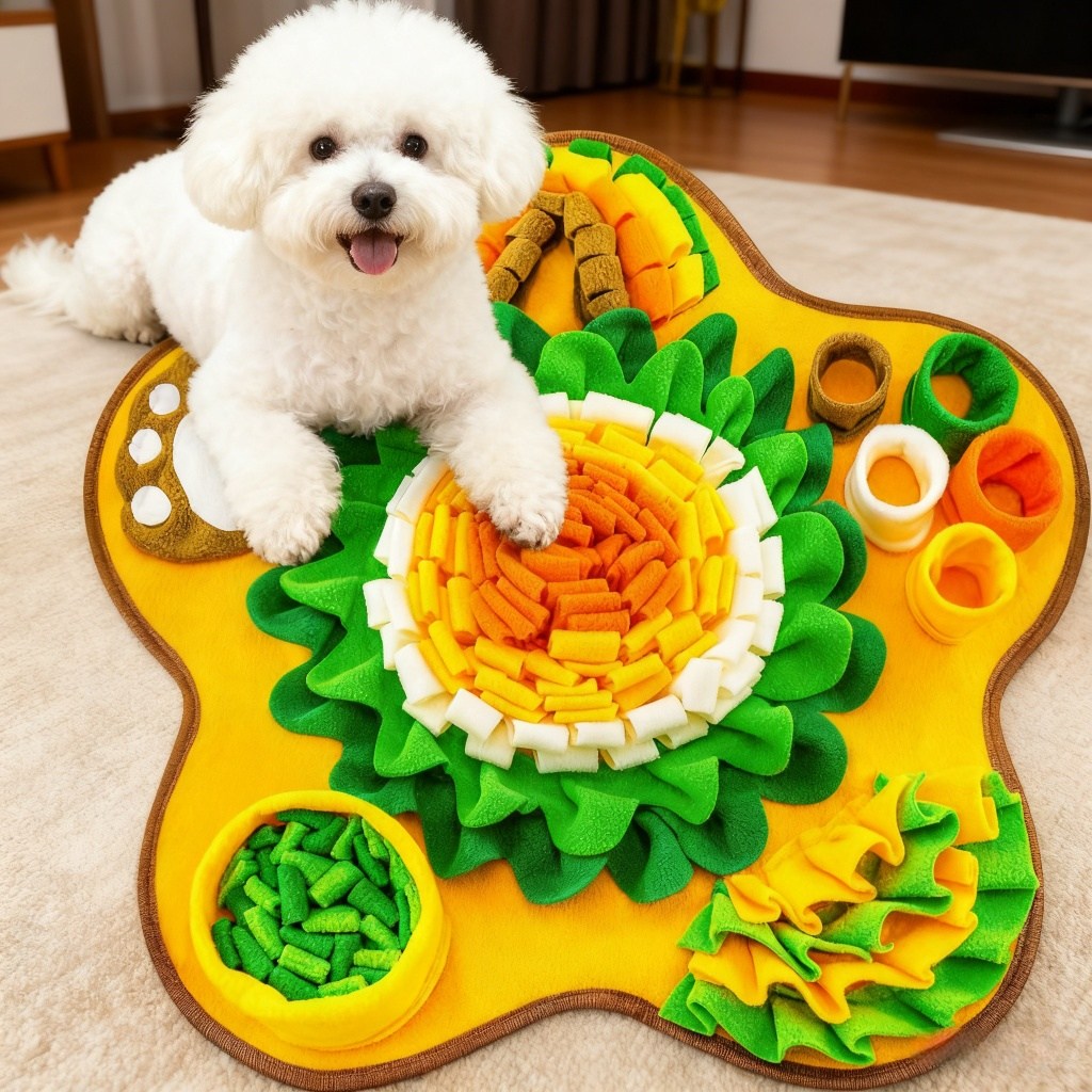 PawJoy 강아지노즈워크 장난감 플라워 당근밭 담요 매트 16,500원