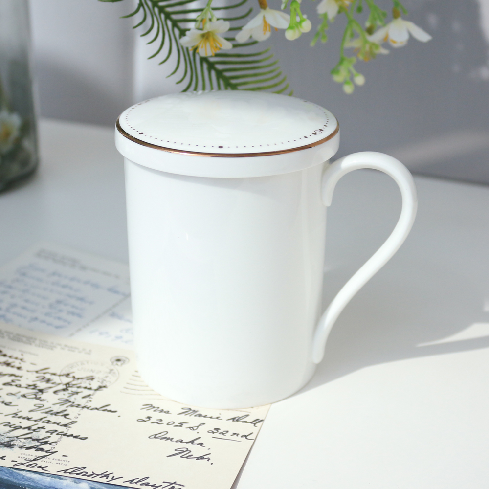 한국도자기 본차이나 위시스 뚜껑 + 머그컵 1인 세트 300ml 26,300원