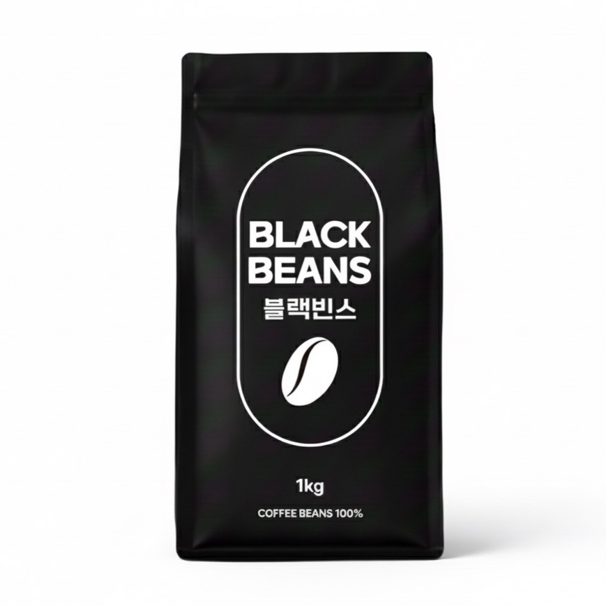 블랙빈스 베트남 로부스타 워시드, 1개, 500g, 홀빈(분쇄안함) 8,500원