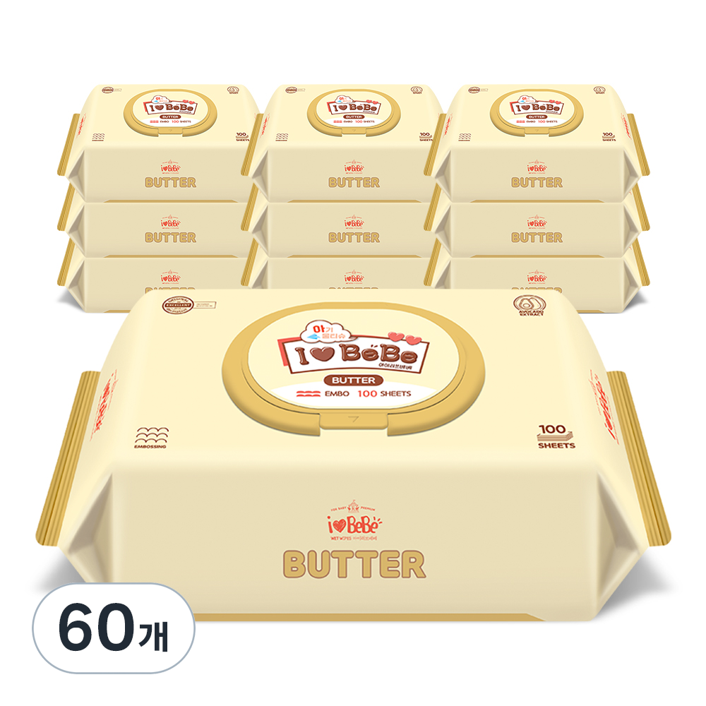 아이러브베베 유아용 엠보싱 버터 아기물티슈 캡형 80,400원