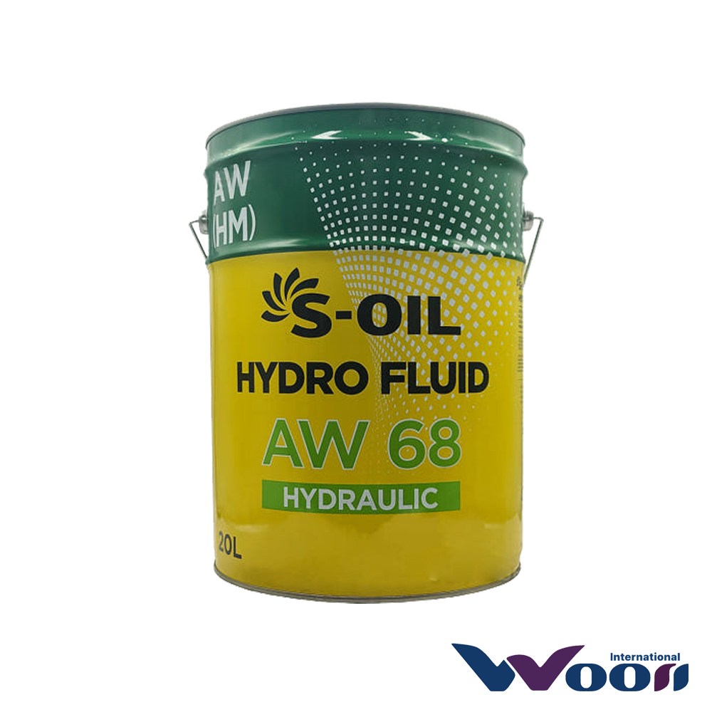 에스오일 SOIL 하이드로 플루이드 AW 68 20L 고성능 내마모성 유압 작동유, 1개, 에스오일 85,000원