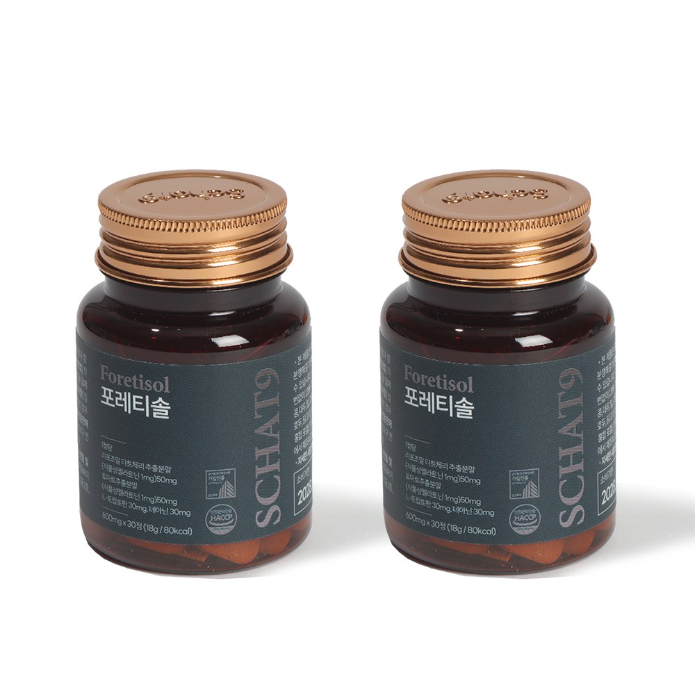 스캇나인 식물성 멜라토닌 함유 포레티솔 타트체리 트립토판 테아닌, 2개, 30정 63,800원