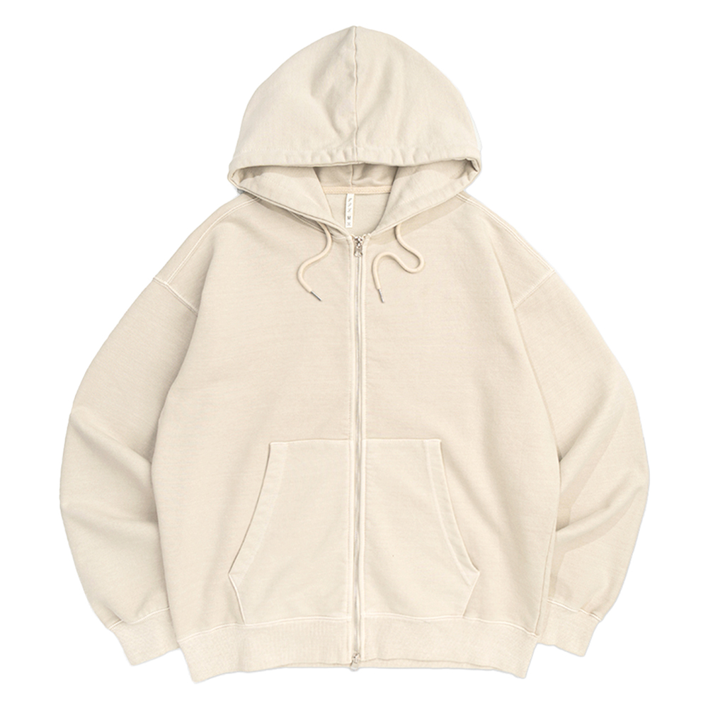 일루소 600G 피그먼트 워싱 후드 집업 자켓 57,800원