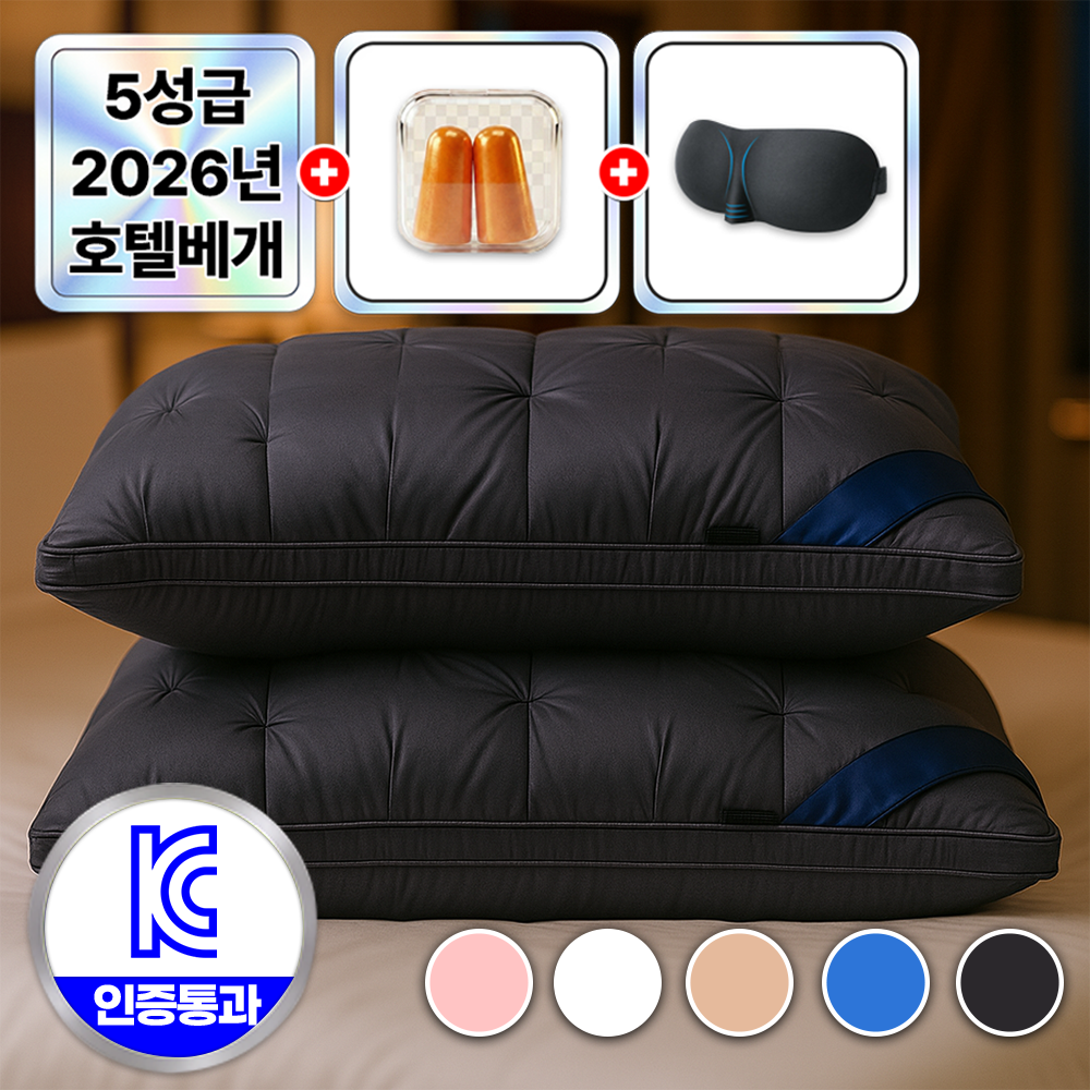 필모어 5성급 호텔 납품 프리미엄 베개 배게, 2개, 그레이스톤 29,000원