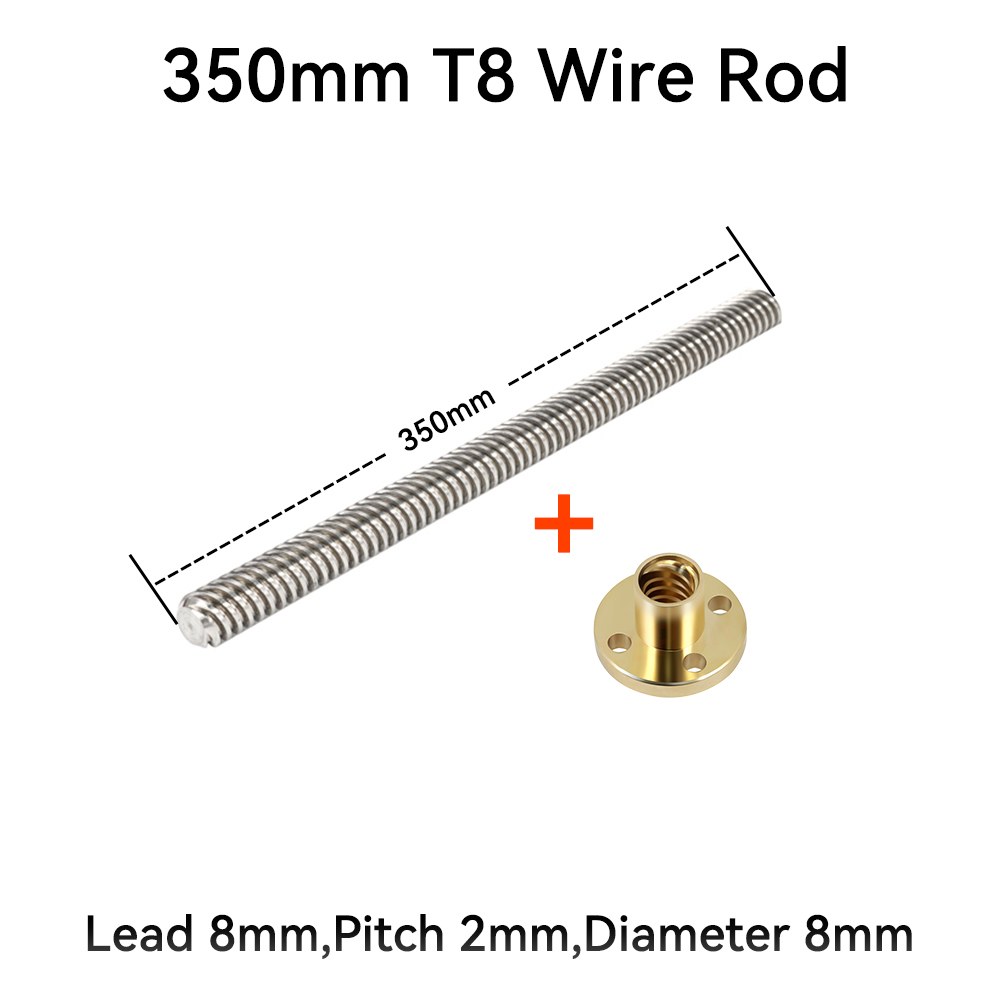 T8 리드 스크류 304 스테인리스 외경 8mm 3D 2mm 피치 프린터 100-600mm 길이 CNC 14,000원