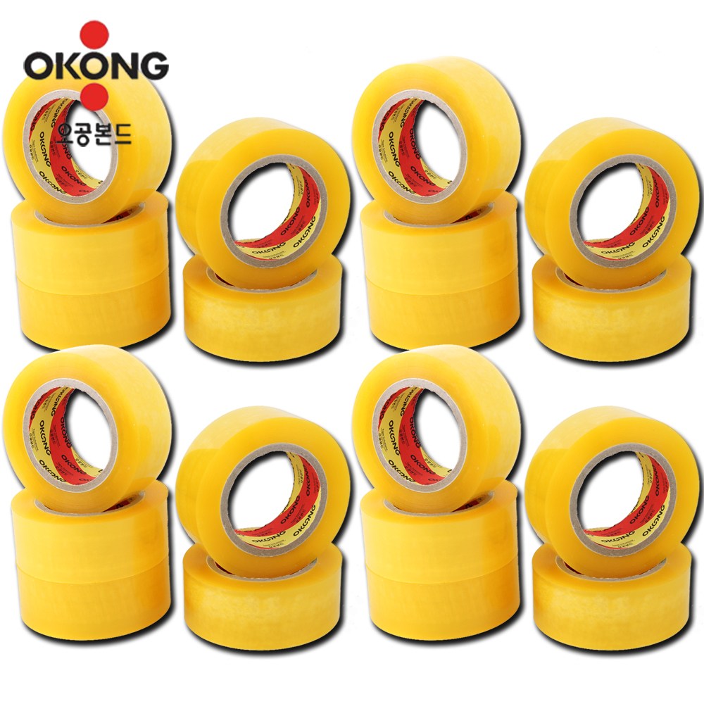 오공 국내산 100M 투명 테이프 경포장용 43,000원