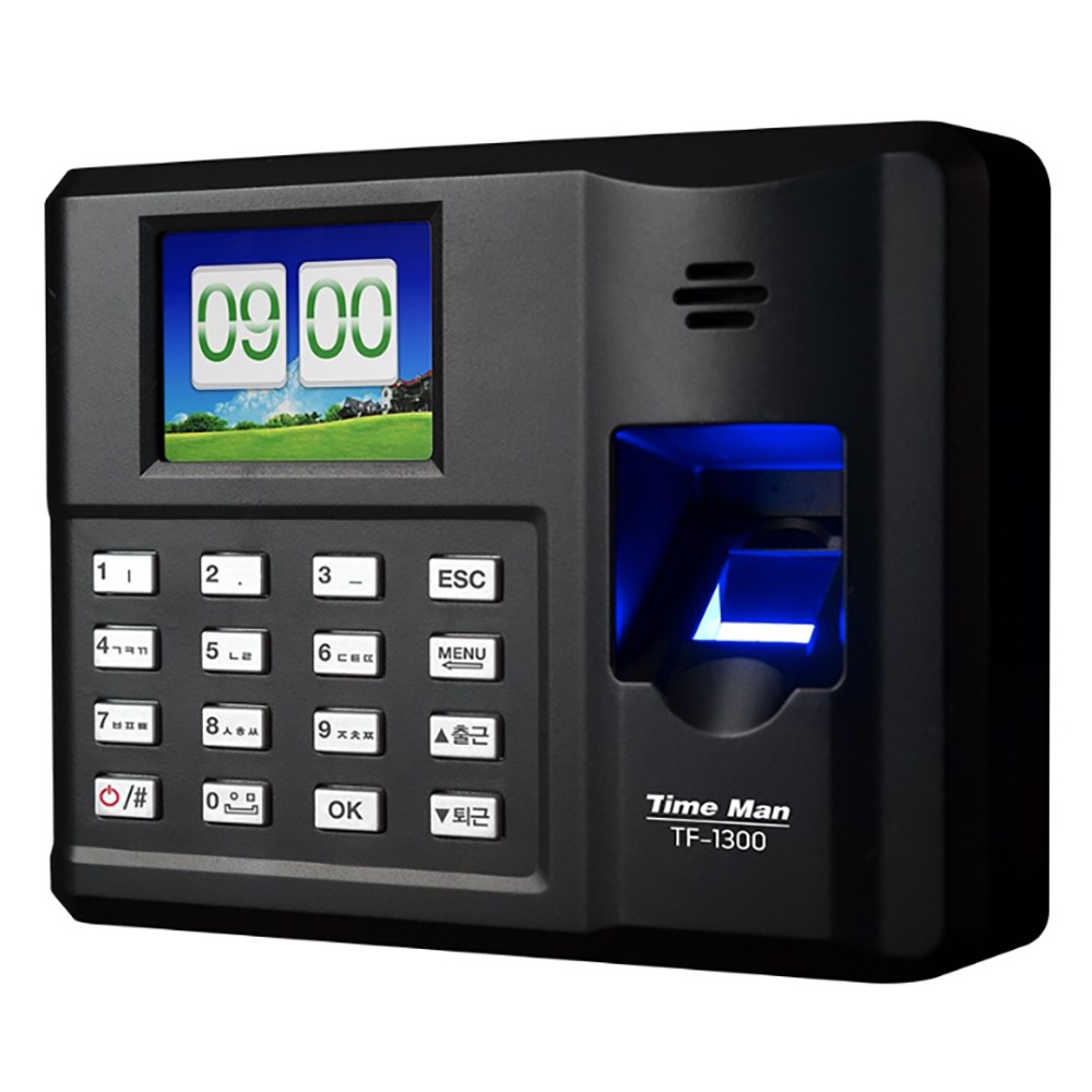 지문인식기 출퇴근기록기 타임맨 TF1300 l 8G USB포함 l 빠른인식 l LCD액정 120,000원