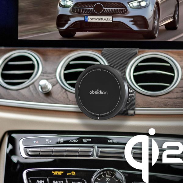 옵시디언 벤츠 E클래스 W213 전용설계 Qi2 e쿨링 맥세이프 핸드폰 고속 무선충전 거치대 CT-MW9PE+CT-HCM00 82,200원