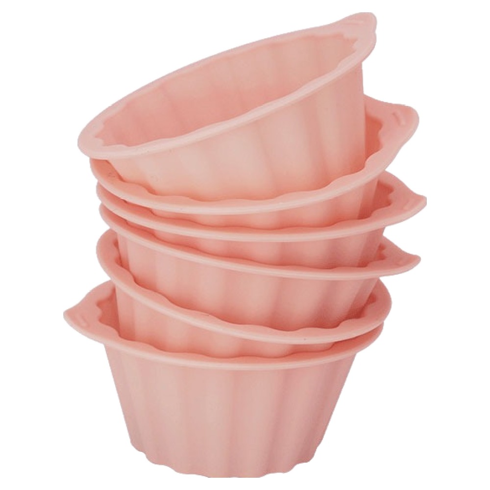 실리팟 실리콘 머핀틀 피치핑크, 6개 6,000원