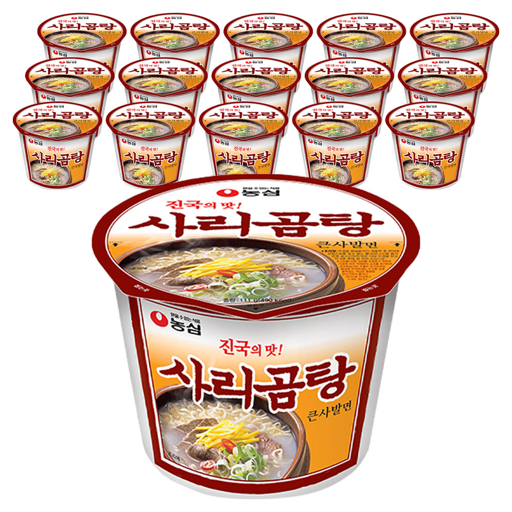 농심 사리곰탕 큰사발면 111g 14,300원