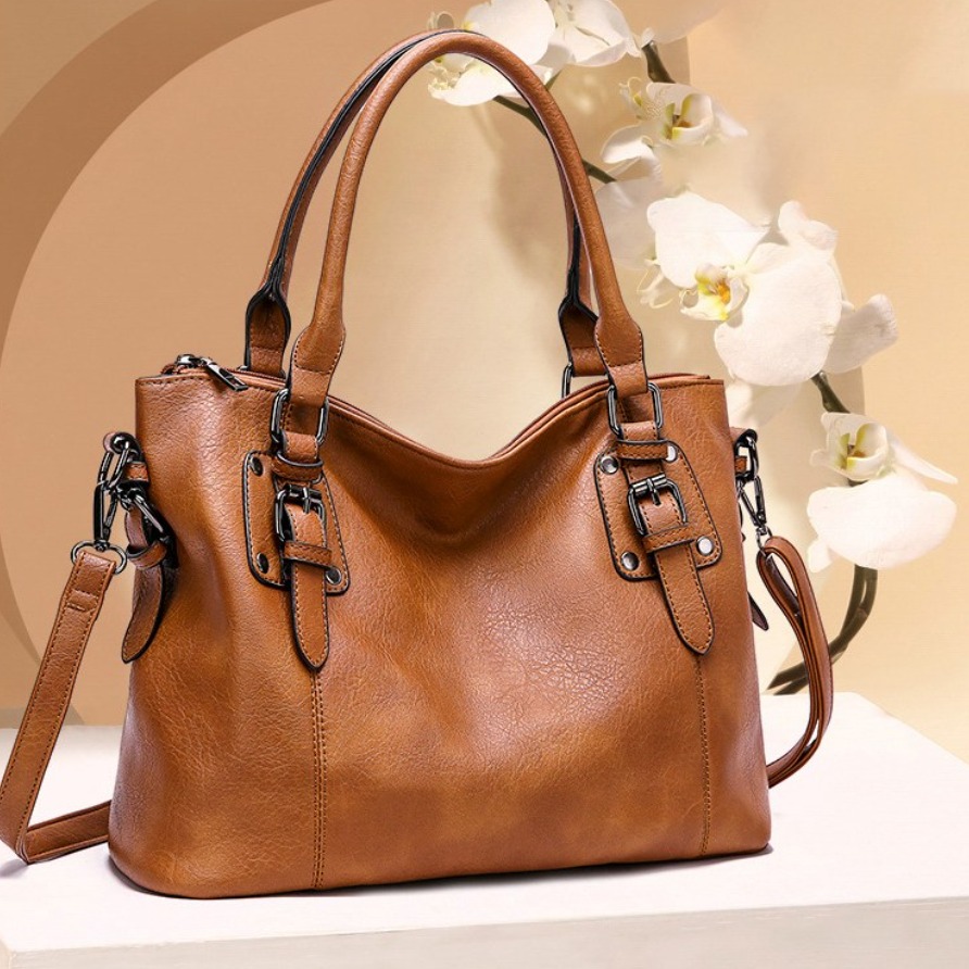 SHOPPI 여성 심플 가죽 숄더백 크로스백 토트백 34,900원